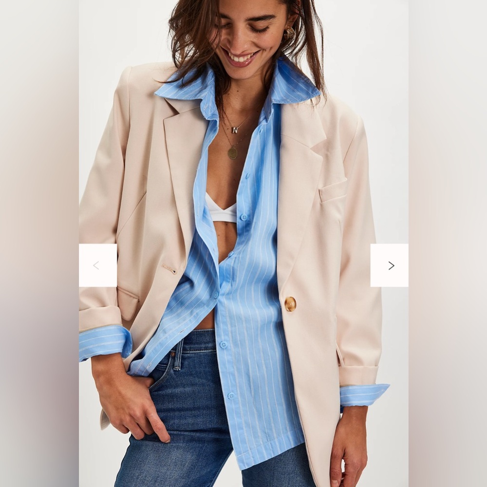 NWOT Free People Paper Cut Blazer